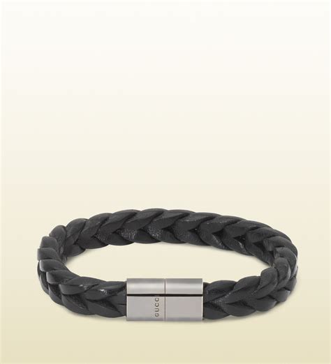 gucci mens bracelets leather|mr porter gucci bracelet.